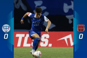 全场比赛结束，石家庄功夫主场0-0遗憾战平上海嘉定汇龙